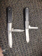 Lot of 2 Barlow Vintage Pocket Knife The Ideal Kutmaster 2 Blade picture