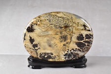 Large Chinese Picture Stone on Base  14.6 cm   # 17805 picture
