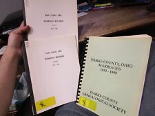Darke County Ohio marriage Record Books Genealogy Greenville Arcanum Ansonia picture