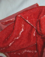 Smoked Paprika Vintage/1980's NOS OOAK Silk & Rayon Velvet Remnant picture