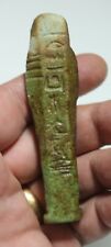 ZURQIEH -AS22463- ANCIENT EGYPT. 26TH DYNASTY. FAIENCE USHABTI. 600 - 300 B.C picture