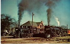 Railroad Scene, Janesville, WI, Train Station, May 1950 Postcard picture