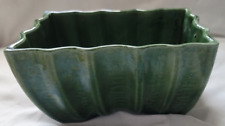 Vintage 1950's USA Cookson Pottery CP-3806 Glazed Planter Green Rectangle - EUC picture