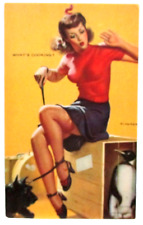 1944 GIL ELVGREN 'FOLLIES GIRLS' PINUP MUTOSCOPE CARD,  