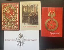 Soviet Era Cards Russia October Revolution Soldiers Communism Symbols USSR CCCP picture
