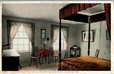 Sleeping Room, Longfellow's Home, Portland, Maine ME 1920 Postcard picture