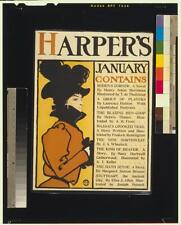 Harper's January,Fashionable Woman,Woman,Rodens Corner,1898,Edward Penfield picture