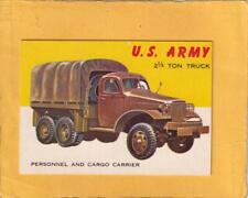 1953-55 Topps World on Wheels #55 US Army 2 Ton Truck EX/NM #26314 picture