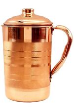 Pure Copper Handcrafted Water Storage 1.5 Ltr Jug with a Lid for Daily Use picture