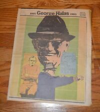 NOV. 2, 1983 GEORGE HALAS & CHICAGO BEARS News Special Pullout WALTER PAYTON picture