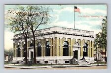 Sterling IL-Illinois, United States Post Office, Antique Vintage c1911 Postcard picture