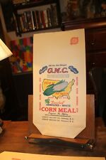 1940's EMPTY Corn Meal Bag G.M.C. Gurley Milling Princeton NC Florence SC picture