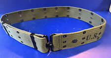 US MODEL M-1936 OD PISTOL BELT- US MARKED AND SIZE LARGE picture