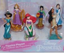 2020 Disney Glitter Princess Ariel Mulan Jasmine Pocahontas Rapunzel 6 Ornaments picture