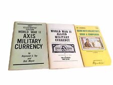 Lot Of 3-WWII AXIS MILITARY & WWII ALLIED MILITARY CURRENCY/HARRIS BANK NOTE picture