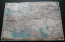 1941 WW2 CCCP SOVIET UNION EUROPE WAR MAP RUSSIA USSR STALIN PROPAGANDA POSTER picture
