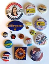 Nice group of 16 Kansas campaign buttons picture