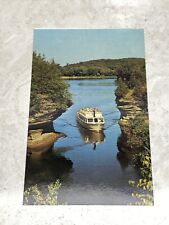 Vintage Postcard LOWER DELLS WISCONSIN RIVER LOVER’S LANE Tour Boat Unposted picture