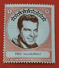 Fred MacMurray 1947 Movie Star Stamp Sticker Trading Card Hollywood Legends picture