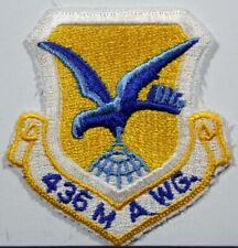 USAF Air Force 436th Military Airlift Wing Full Color Insignia Emblem Patch picture