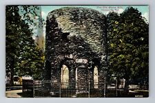Newport RI-Rhode Island Touro Park Stone Mill  Vintage c1911 Souvenir Postcard picture