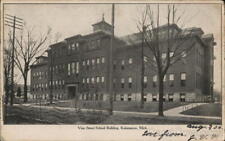 1906 Kalamazoo,MI Vine Street School Building Michigan Antique Postcard 1c stamp picture