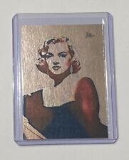 Rare Marilyn Monroe Platinum Plated Artist Signed American Icon Trading Card 1/1 picture