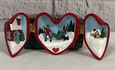 Hallmark Keepsake Ornament Heart Of Christmas Snow Scene 2nd In Series 1991 picture