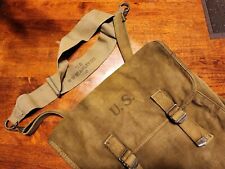 WW2 WWII US ARMY USMC M1936 Musette Field Bag Original Dated 1941 picture