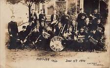 ZC1/ Freeport Ohio RPPC Postcard c1910 Band Members Instruments  83 picture