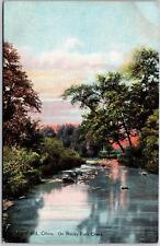 Mansfield OH-Ohio, On Rocky Fork Creek, Park, Vintage Postcard picture