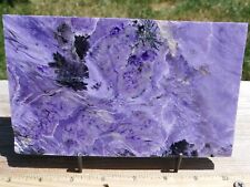 TCR CHAROITE AGATE/JASPER/LAPIDARY POLISHED (BOTH SIDES) SLAB 481 GRAMS picture