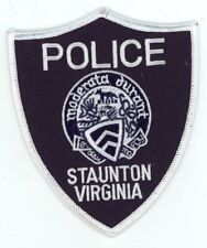 VIRGINIA VA STAUNTON POLICE NICE SHOULDER PATCH SHERIFF picture