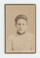 Antique Mini CDV c1870s Lovely Young Woman Wearing Choker Schadee Florence, MA picture