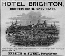 BRIGHTON BEACH HOTEL BRIGHTON CONEY ISLAND BRESLIN & SWEET PROPRIETORS VINTAGE picture