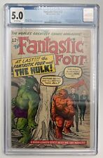 Fantastic Four #12 CGC 5.0 (1963) 1st Meeting Of The F.F. And The Hulk. picture