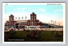 Chicago IL-Illinois, Municipal Pier, Antique, Vintage Souvenir Postcard picture