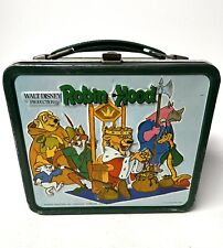 Vintage 1973 Walt Disney Robin Hood Metal Lunchbox Aladdin Industries No Thermos picture