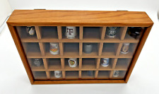Vintage Display Case for Miniatures TANNERY LANE Shadow Box 6421B 24 NO THIMBLES picture