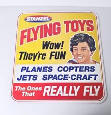 Stanzel - Flying Toys - Planes Copters Jets Spacecraft - Cardboard Sign 15 X 16 picture