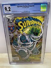 SUPERMAN THE MAN OF STEEL #18 9.2 CGC 1ST FULL APP. OF DOOMSDAY Cracked Slab picture