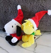 Peanuts Snoopy and Woodstock Mini Squeaky Plush Christmas Toys picture