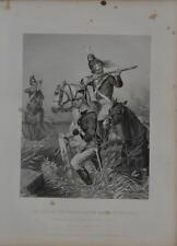 Antique Revolutionary War Lee's Calvary at Guilford Original 1850's Engraving picture