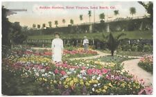 Vtg. Un-Posted Postcard Hotel Virginia Sunken Gardens, Long Beach, California picture