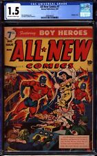 All New Comics 7 CGC 1.5 Alex Schomburg WWII Nazi Bondage cover 1944 Harvey picture