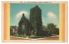 Roanoke Virginia c1940's St. John's Episcopal Church, religion picture