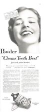 1929 Dr Lyons Tooth Powder Vintage Print Ad Cleans Teeth Best picture