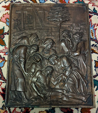 Rare 16th Century Bronze Plaque of Lamentation of Christ, Benvenuto Cellini  picture