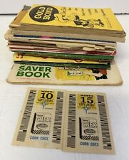 Lot Of 15 Green Stamp Books S&H, Golden Arrow, Silver Dollar, Gold Bond And More picture