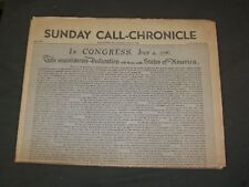 1976 JULY 4 SUNDAY CALL-CHRONICLE NEWSPAPER-DECLARATION OF INDEPENDENCE- NP 3200 picture